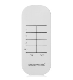 Smartwares Set de mini interrupteurs d'intérieur 8x5,5x5,5 cm Blanc