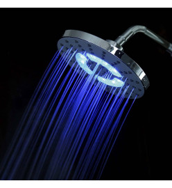 SCHÜTTE Pomme de douche avec éclairage LED GALAXIS chrome