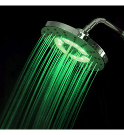 SCHÜTTE Pomme de douche avec éclairage LED GALAXIS chrome