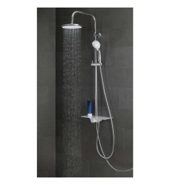 SCHÜTTE Ensemble de douche au-dessus de tête AQUASTAR blanc-chrome