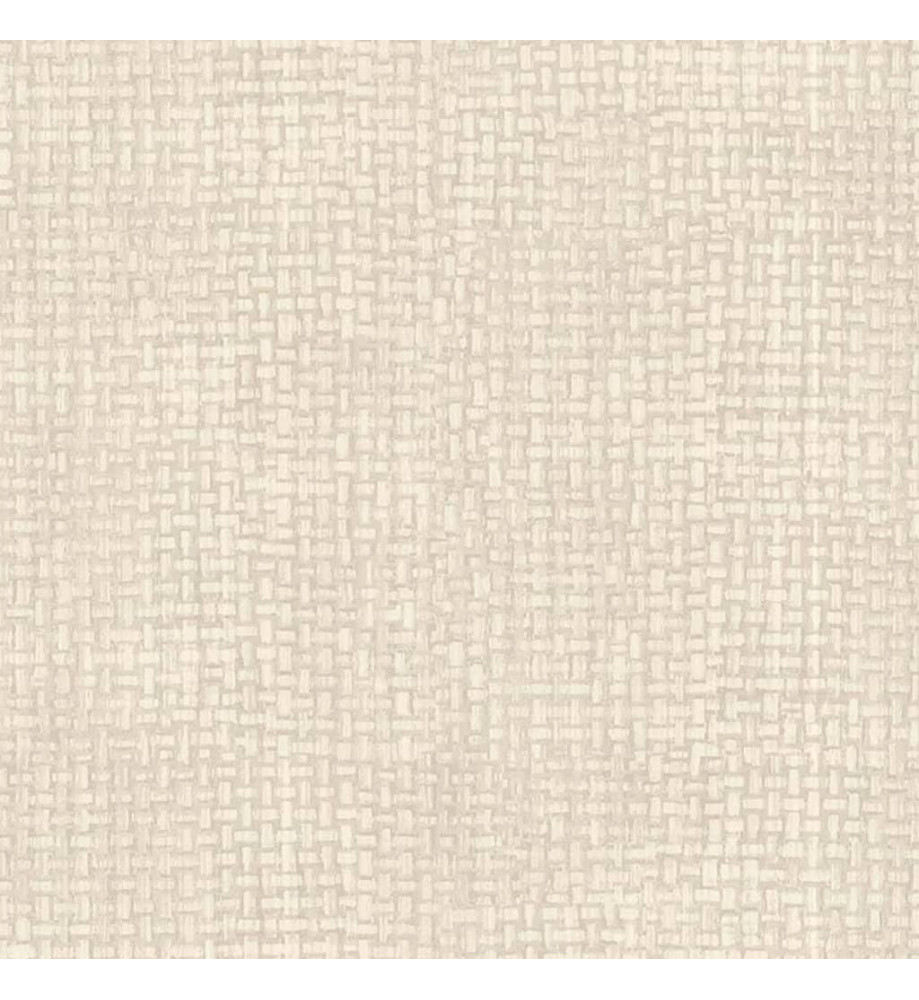 couleurs & matières Papier peint Wicker Natural Beige et blanc cassé