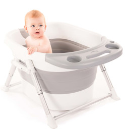 Bo Jungle Baignoire bébé B-Foldable Gris et blanc