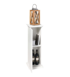 FMD Table d'appoint avec porte 88,5 cm Blanc