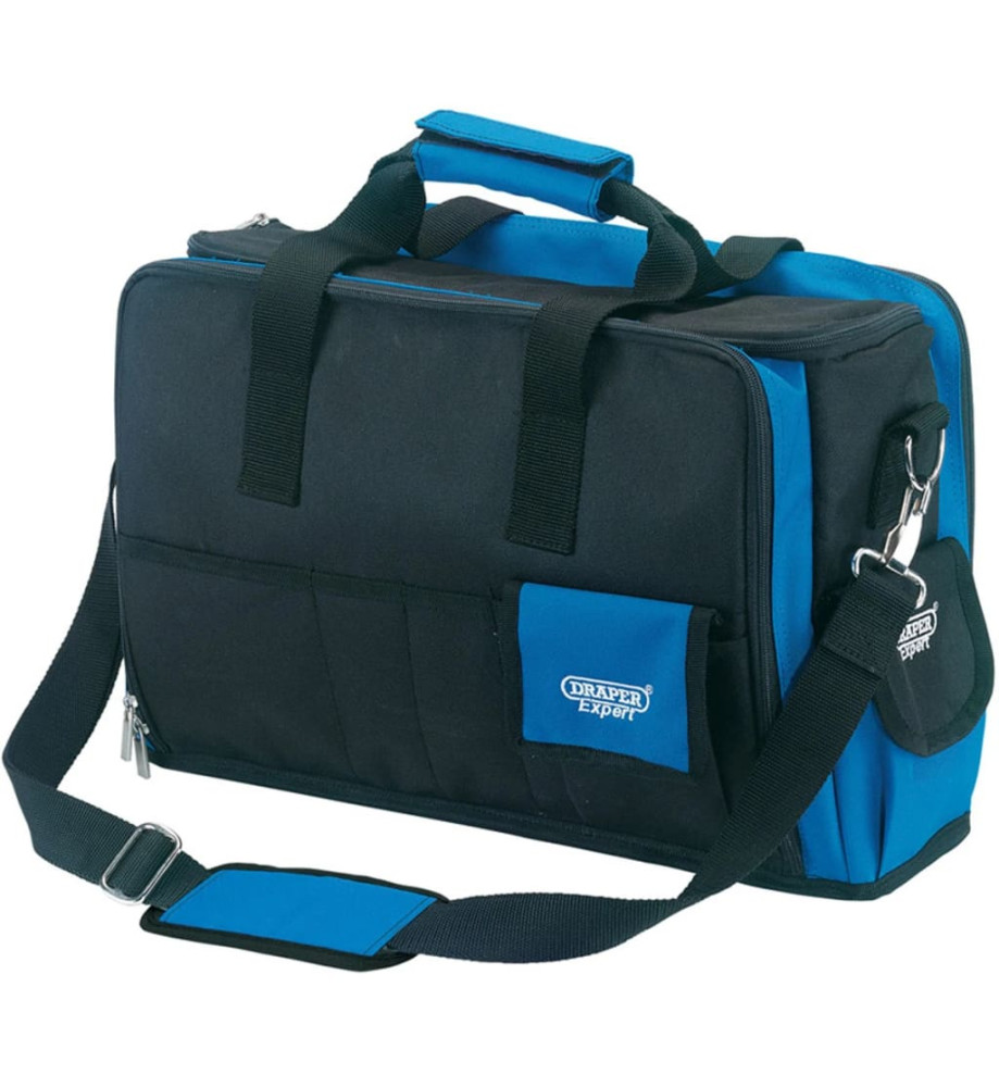 Draper Tools Experts Sac à outils pour PC portable Bleu et noir 89209