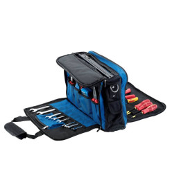 Draper Tools Experts Sac à outils pour PC portable Bleu et noir 89209