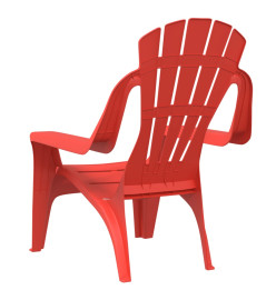 Chaises de jardin pour enfants lot de 2 rouge 37x34x44 cm PP