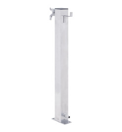 Colonne à eau de jardin 40 cm acier inoxydable carré