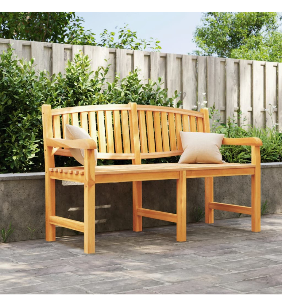 Banc de jardin 149,5x60x90 cm bois de teck solide