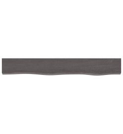 Étagère murale gris foncé 80x10x4 cm bois chêne massif traité