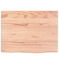 Étagère murale marron clair 40x30x2 cm bois chêne massif traité