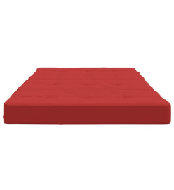 Coussins de chaise longue lot de 2 rouge tissu oxford