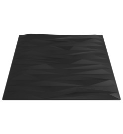 Panneaux muraux 12 pcs noir 50x50 cm EPS 3 m² pierre