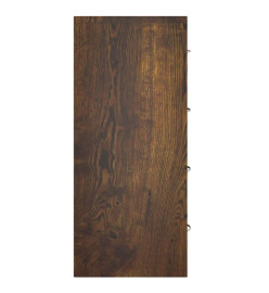 Buffet avec 4 tiroirs 60x30,5x71 cm Chêne fumé