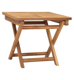 Chaise longue avec table Bois de teck solide