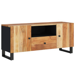 Meuble TV 105x33,5x46 cm bois d'acacia solide et d'ingénierie