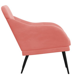 Fauteuil Rose 63x76x80 cm Velours