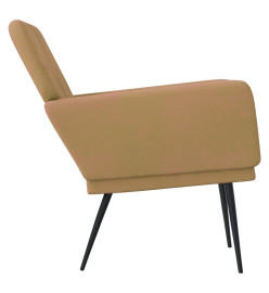 Fauteuil Marron 62x79x79 cm Velours