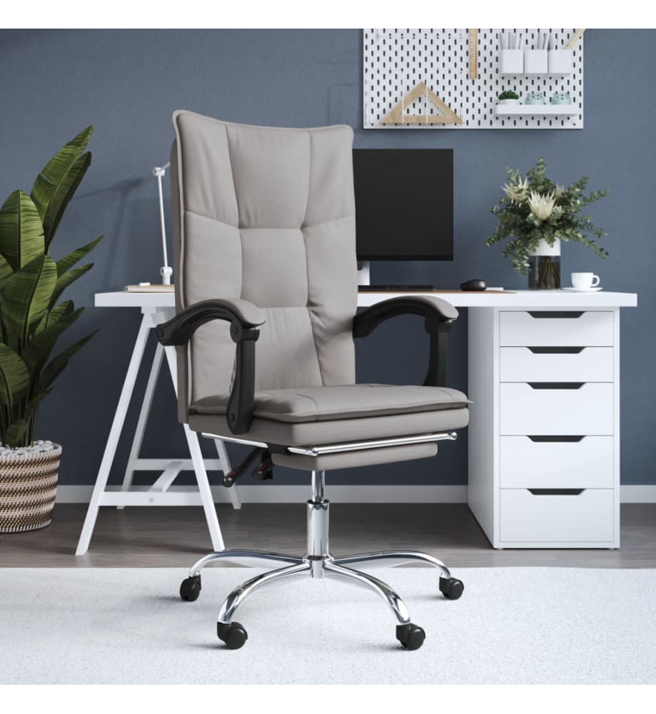 Fauteuil inclinable de bureau Taupe Tissu