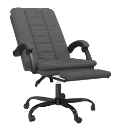 Fauteuil inclinable de bureau Gris foncé Tissu