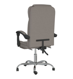 Fauteuil inclinable de bureau Taupe Tissu