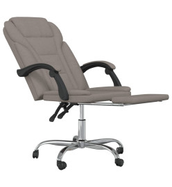 Fauteuil inclinable de bureau Taupe Tissu