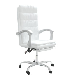 Fauteuil inclinable de bureau Blanc Similicuir