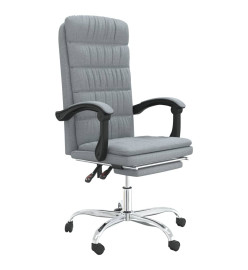 Fauteuil inclinable de bureau Gris clair Tissu