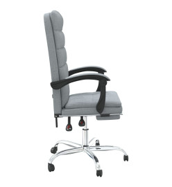 Fauteuil inclinable de bureau Gris clair Tissu