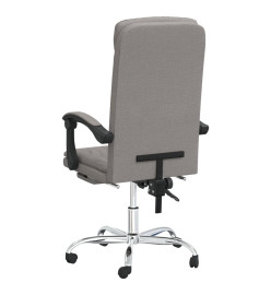 Fauteuil inclinable de bureau Taupe Tissu