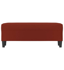 Banc Rouge bordeaux 100x35x41 cm Similicuir