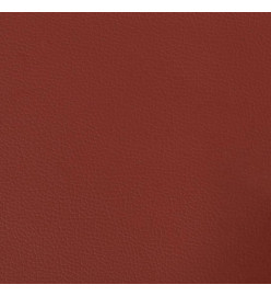 Banc Rouge bordeaux 100x35x41 cm Similicuir