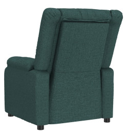 Fauteuil de massage Vert foncé Tissu