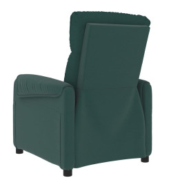 Fauteuil de massage Vert foncé Tissu