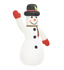 Bonhomme de neige gonflable avec LED 455 cm