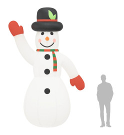 Bonhomme de neige gonflable avec LED 455 cm