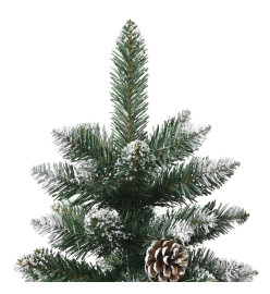 Sapin de Noël artificiel avec support Vert 210 cm PVC