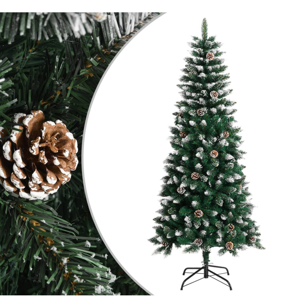 Sapin de Noël artificiel avec support Vert 150 cm PVC