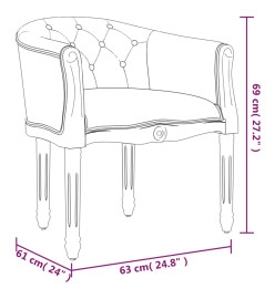 Chaise à manger Noir Velours