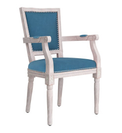 Chaise à manger Bleu Velours