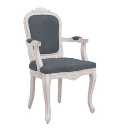 Chaises à manger 2 pcs gris foncé 62x59,5x100,5 cm velours