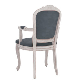 Chaises à manger 2 pcs gris foncé 62x59,5x100,5 cm velours