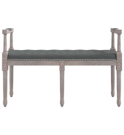 Banc Gris foncé 110x40x70 cm Tissu