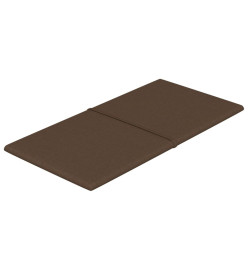 Panneaux muraux 12 pcs Marron 60x30 cm Tissu 2,16 m²