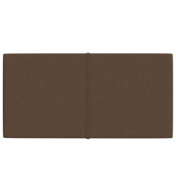 Panneaux muraux 12 pcs Marron 60x30 cm Tissu 2,16 m²