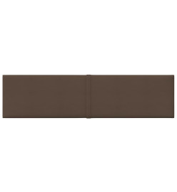 Panneaux muraux 12 pcs Marron 60x15 cm Tissu 1,08 m²