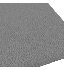 Panneaux muraux 12 pcs Gris clair 30x30 cm Tissu 1,08 m²