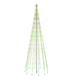 Sapin de Noël avec piquet 732 LED Colorées 500 cm