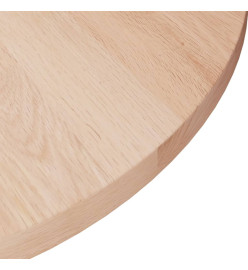 Dessus de table rond Ø40x1,5 cm Bois de chêne massif non traité