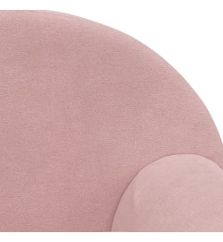 Canapé pour enfants Rose Peluche douce