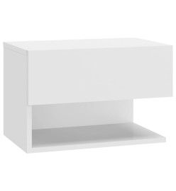 Tables de chevet murales 2 pcs Blanc